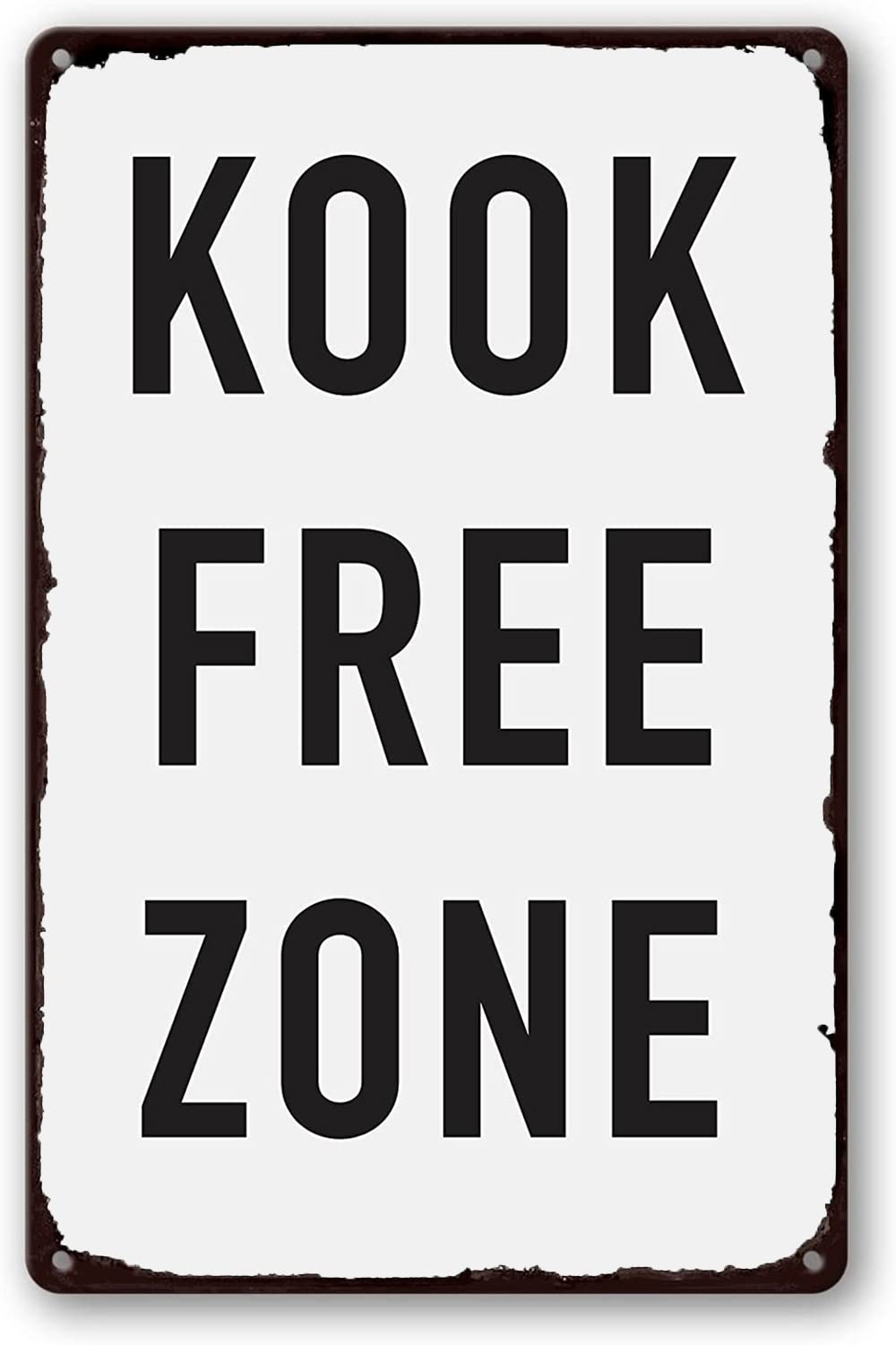 Home Zone Gym - Letrero de metal estilo vintage Kook