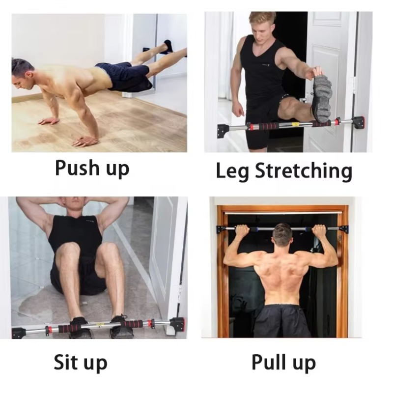 Home Gym Leg - Barra de dominadas horizontal ajustable de