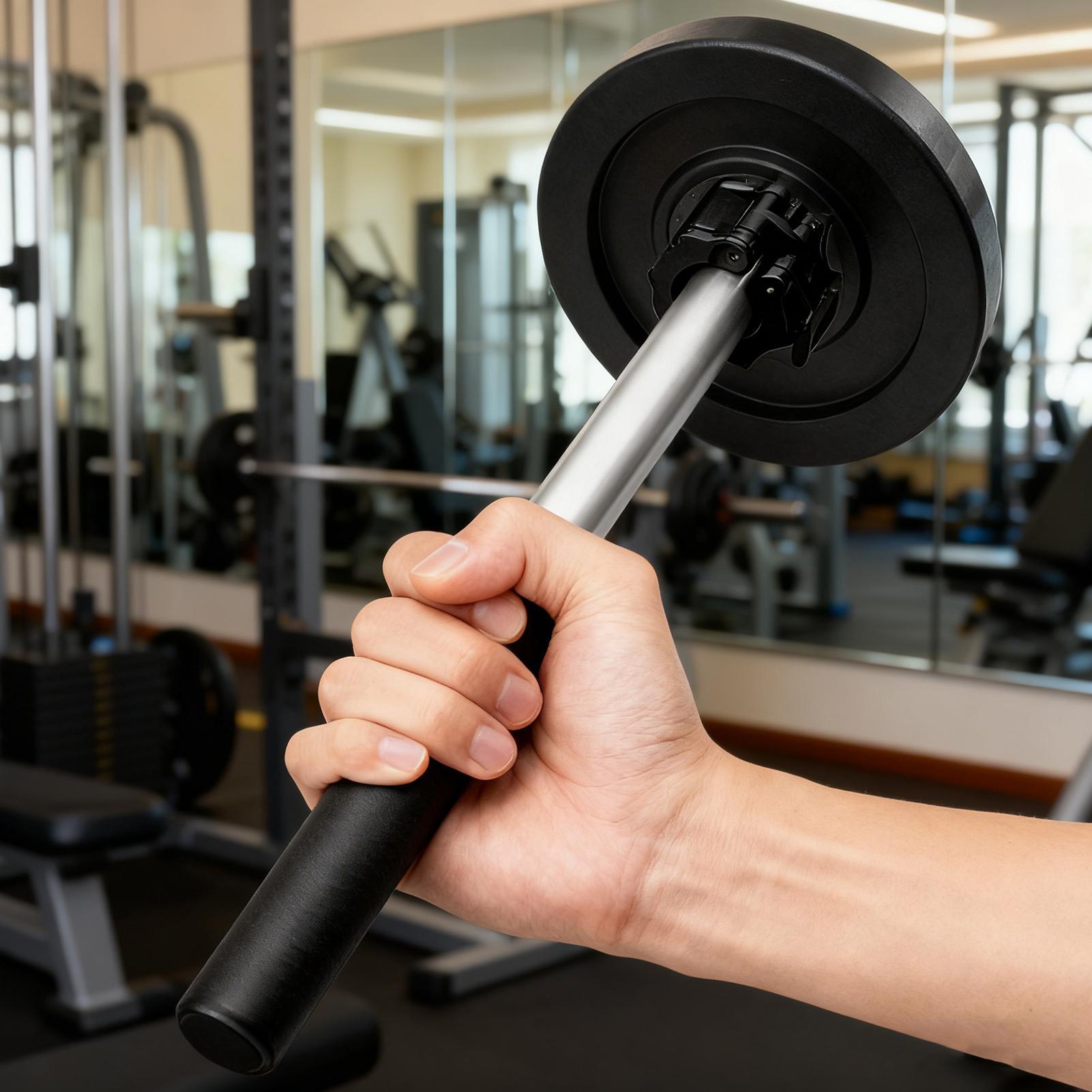 Home Gym Daily Routine - Barra con mancuernas, barra de muñeca,