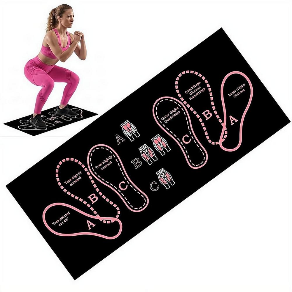 Home Zone Gym - Esterilla de entrenamiento para sentadillas, antideslizante,