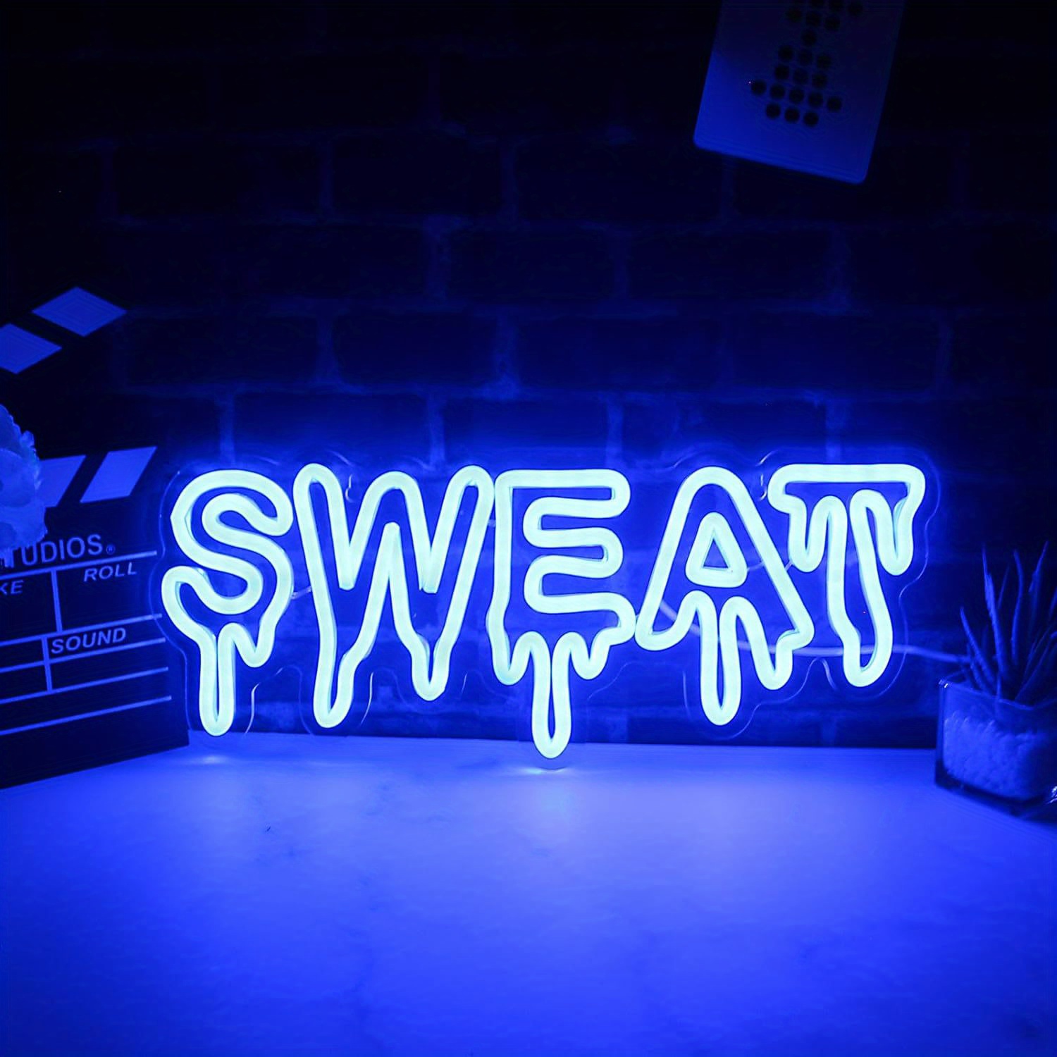 Home Zone Gym - Letrero LED de Neón con Diseño