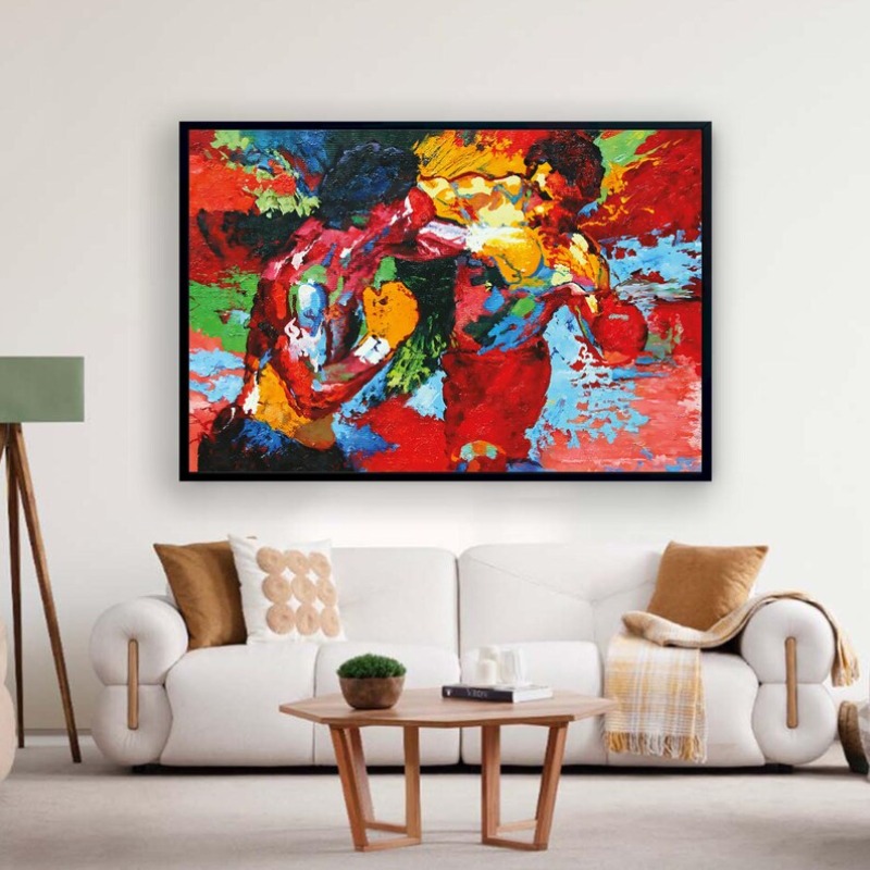 Póster de Boxeo Abstracto y Co - Home Gym Interior Design reseña y precio