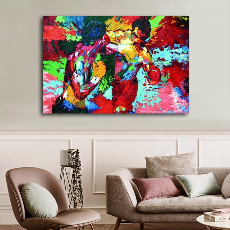 Póster de Boxeo Abstracto y Co - Home Gym Interior Design reseña y precio