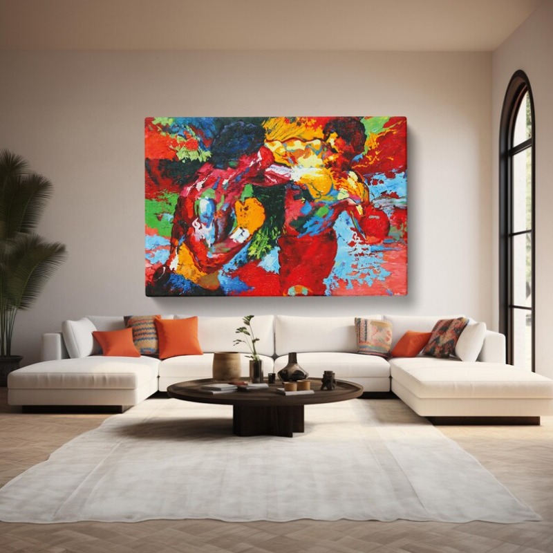 Póster de Boxeo Abstracto y Co - Home Gym Interior Design reseña y precio