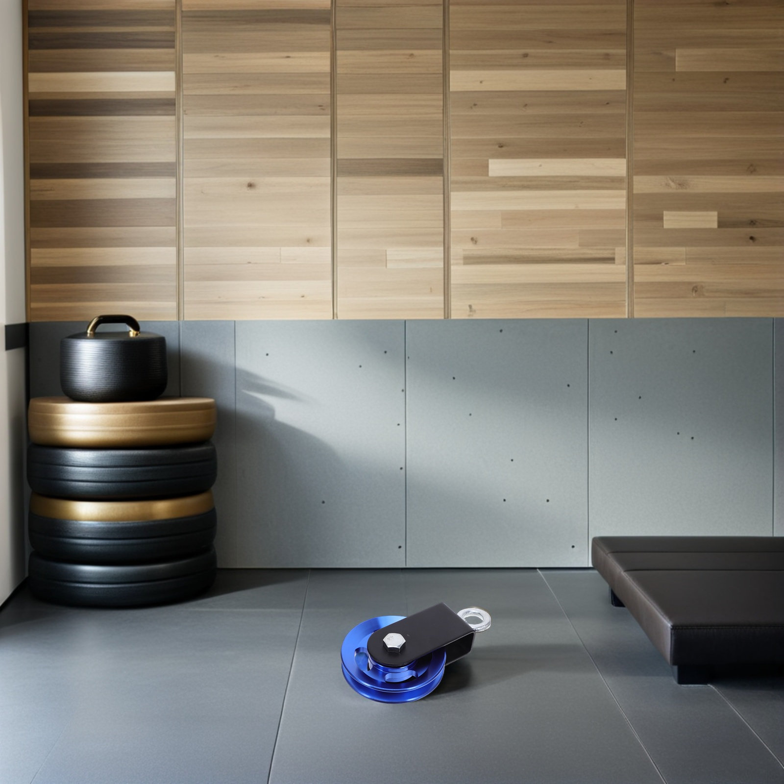 Polea de Aluminio Azul con Rod - Home Gym Equipment Diy reseña y precio