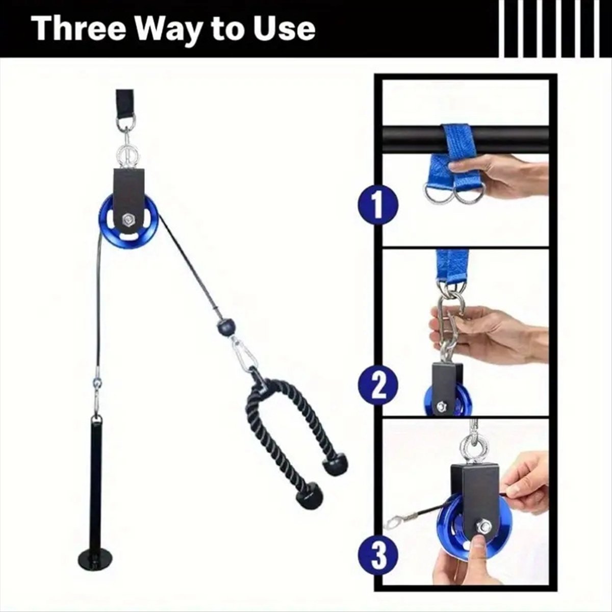 Nuevo cable de polea con corre - Home Gym Equipment Diy reseña y precio