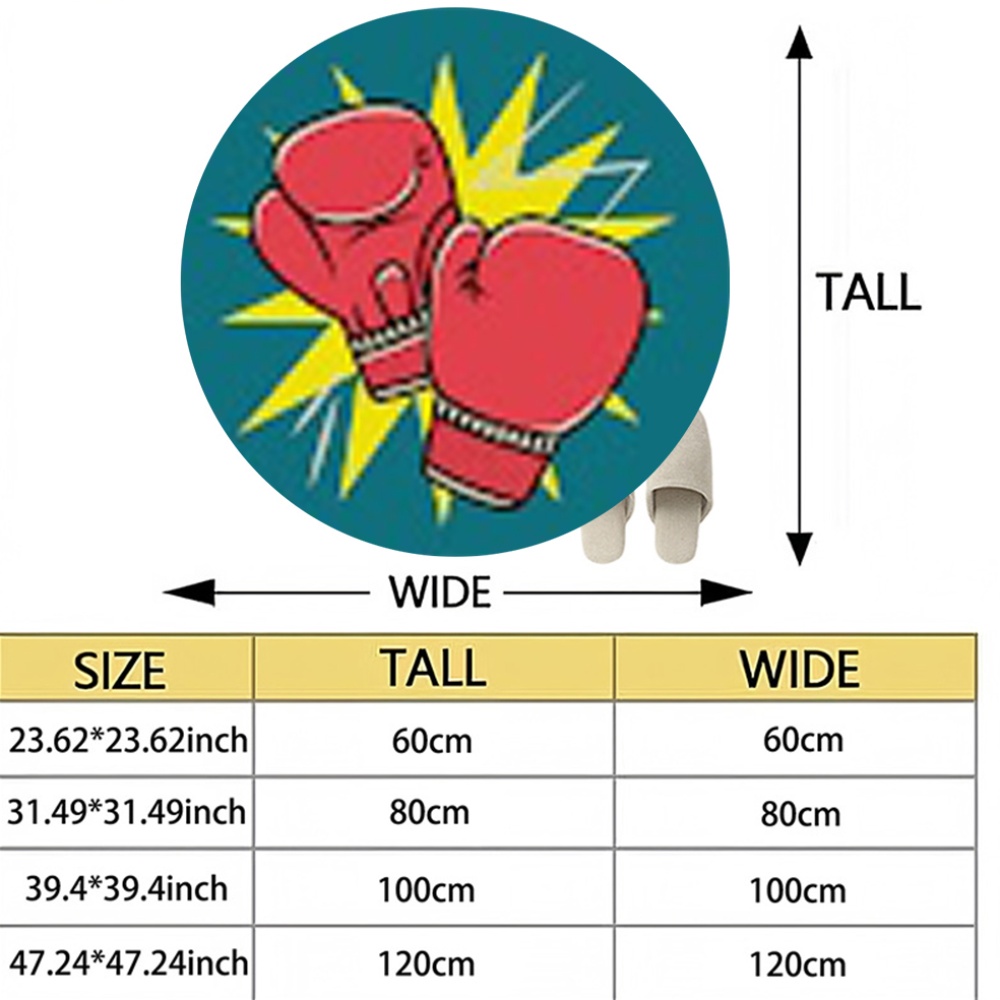 Alfombra Redonda con Diseño de - Home Zone Gym reseña y precio