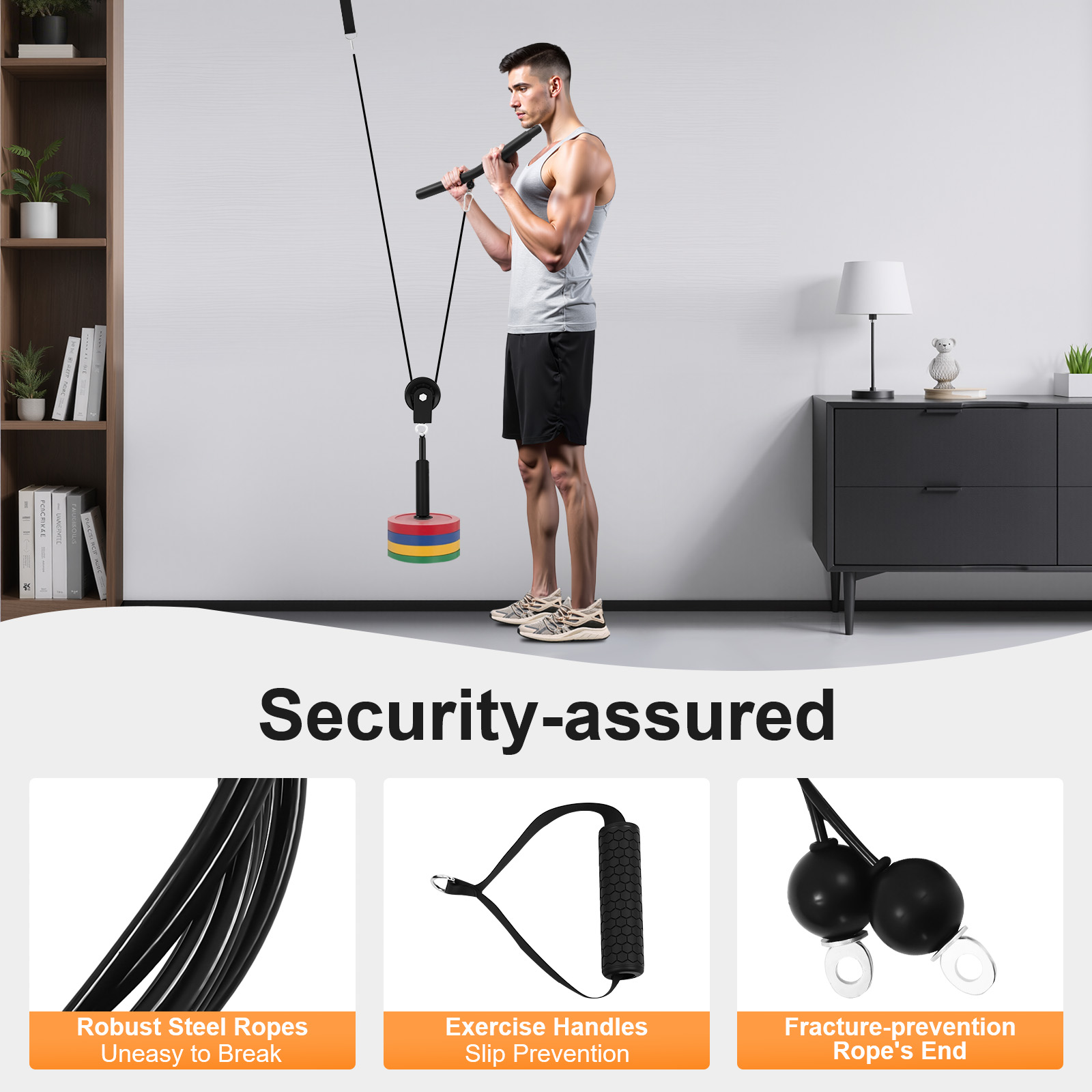 Sistema de Poleas de Cable par - Home Gym Cable reseña y precio