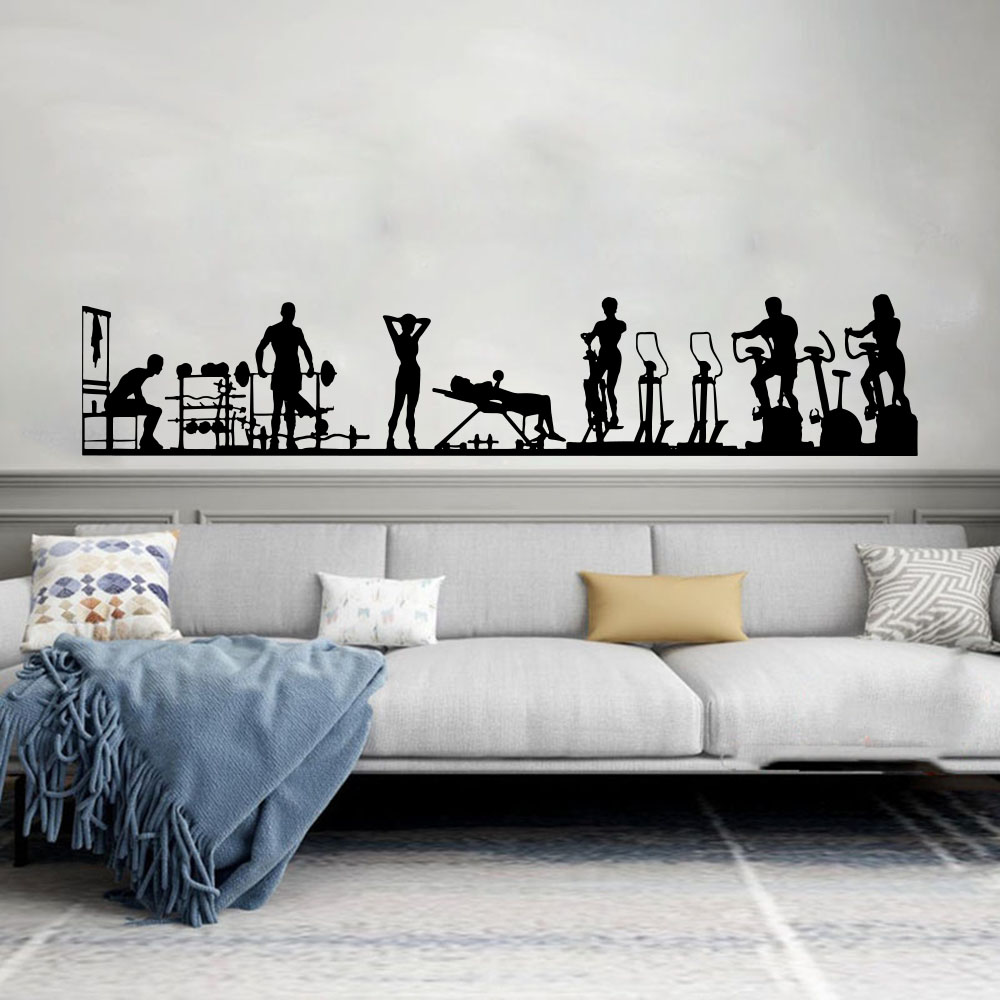 Pegatina de pared deportiva pa - Home Gym Interior Design reseña y precio